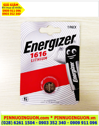 Pin Remote điều khiển Ôtô Pin 3V lithium Energizer CR1616, E-CR1616 chính hãng (Vỉ 1viên)